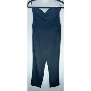 Express black strapless jumpsuit size 8